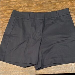 Ann Taylor Black Bermuda Shorts Tailored Cotton Blend